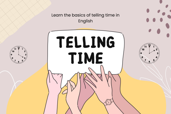 telling the time in English | how to tell time in English